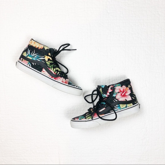 vans sk8 hi hawaiian floral